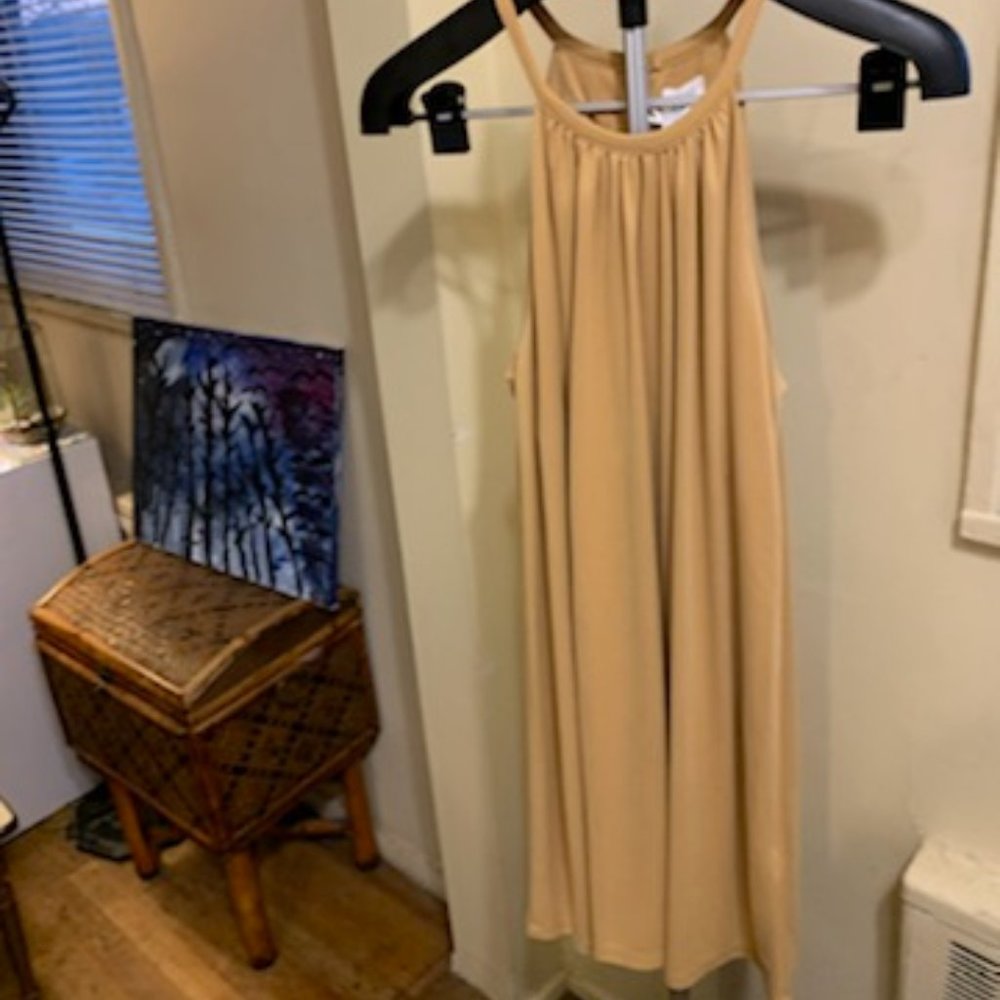 Sigrid Olsen Mustard colored Halter Dress